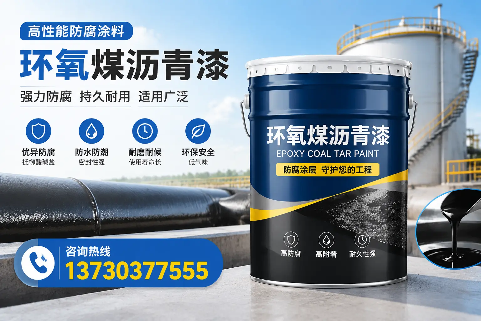 环氧煤沥青漆的耐久性分析,适合镇平的使用场景